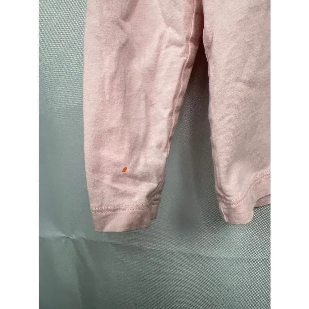 Crewcuts pink long sleeve tee with rainbow sequin heart size 6-7